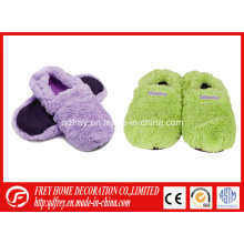 Fluffy Microwaveable Heated Slipper with Wheat Bag